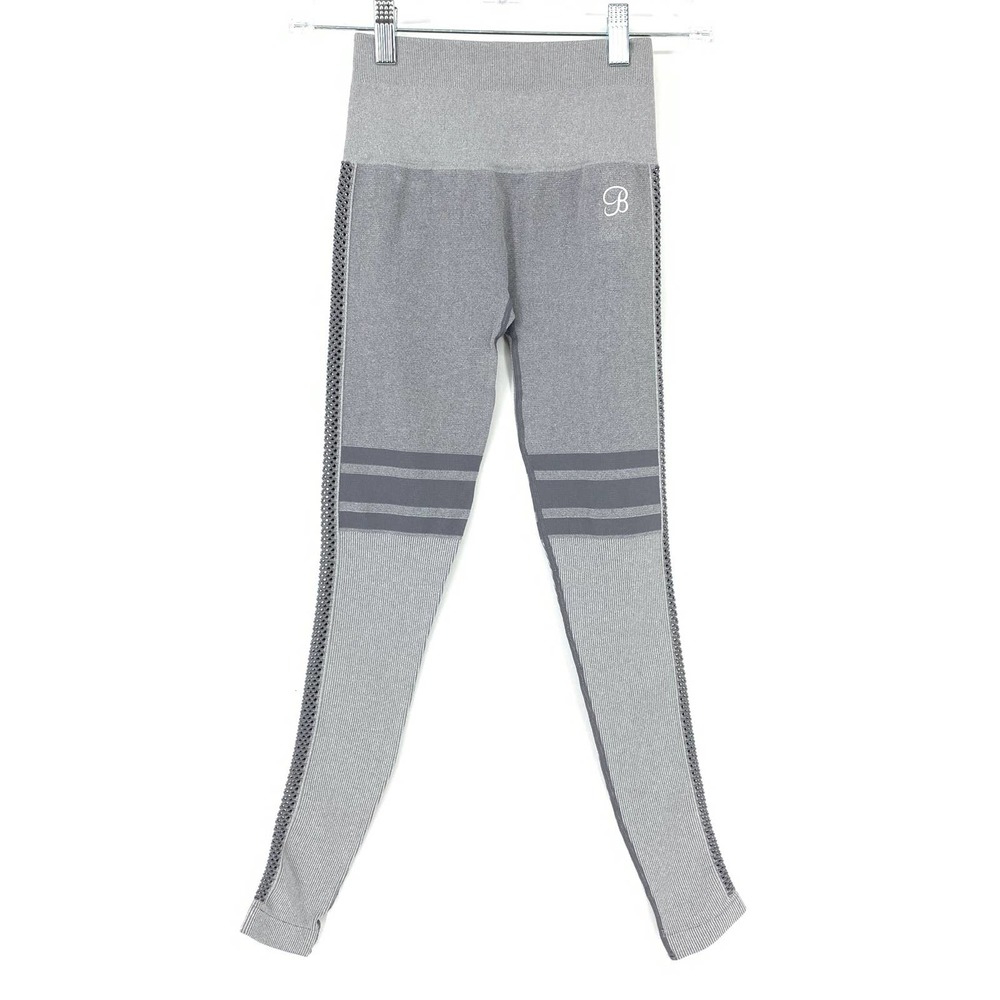 Bombshell Sportswear Women's Size XS Pro Seamless Leggings Gray - Picture 2 of 7